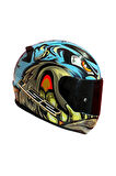RAPID 2 RACE NEO MAVİ-MOR KASK + SPOİLER SET