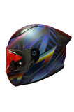 RAPID 2 RACE OPTIK MAT MAVİ-MOR KASK++SPOİLER