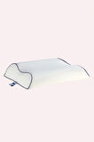 Terleme önleyici ve Kırışıklık Önyelici Visco Yastık Ortopedik Boyun Destekli Yastık 56x42x12-11 cm