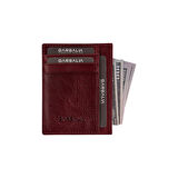 Garbalia Madalyon Crazy Deri Unisex Slim Kartlık Cüzdan