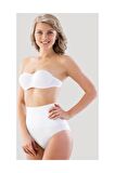 Iz Yapmaz Çift Kat Slip Korse Beyaz 2039