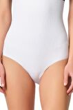 Kadın Beyaz Seamless Ağraflı Slip Korse 2080b