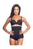Yüksek Bel Slip Korse Siyah