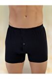 Erkek Siyah Penye 6'lı Boxer