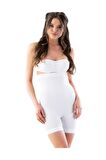 7026 Yüksek Bel Uzun Paça Korse Beyaz