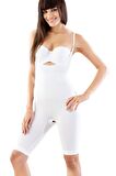 2038 Masaj Özellikli Göğüs Ve Popo Açık Body Korse Beyaz