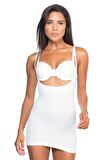 Kadın Beyaz Göğsü Açık Masaj Özellikli Atlet Korse 5043
