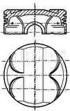 Mahle-Knecht-Behr 081PI00101002 Piston Segman 0.50mm BMW N40-42-45 E87 E46 E89 081PI00101002