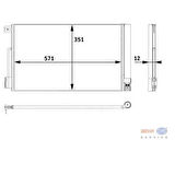Mahle-Knecht-Behr AC367000P Klima Radyatörü (Kondanser) A14XER Z12XEP B14XEL Corsa D Bipper Nemo 13389472