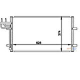 Mahle-Knecht-Behr AC374000P Klima Radyatörü Kondenseri Focus Cma03-07 1.6-1.8-2.0-1.6TDCI-1.8TDCI-2.0TDCI 628X371X16 3M5H19710CC