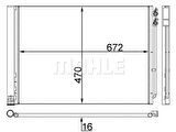 Mahle-Knecht-Behr AC567000S Klima Radyatörü BMW F10 F01 N47 N57 B47 B56 64549248173