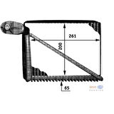 Mahle-Knecht-Behr AE48000P Klima Evaporator A4-Passat 1.6-1.8-1.9 TDI-2.0 97-05 A4 95-01 200X262X65 8Fv3 51211191 8D1820103C