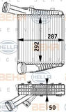 Mahle-Knecht-Behr CI142000P Turbo Radyatörü Intercooler Volkswagen Touareg 2.5 R5 TDI 03-10 3.0 V6 TDI 10 Q7 3 0TDI 07 287X292X 7P0145804A