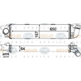 Mahle-Knecht-Behr CI31000P Turbo Radyatörü Nissan Nv300 Vivaro Traffic III 1.6 CDTI 14-Nv299 144960050R