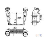 Mahle-Knecht-Behr CI346000S Turbo Radyatörü Passat 1.8T 20V 00-05 Superb 02-07 3B0145805H