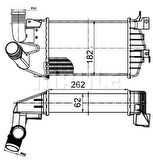 Mahle-Knecht-Behr CI510000S Turbo Radyatörü Astra H Zafira B Z13DTH Z17DTH Z19Dt 6302072