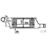 Mahle-Knecht-Behr CI57000P Turbo Radyatörü Intercooler Corsa C 1.7Dı-1.7DTI 00 264X127X50 1302113