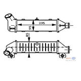 Mahle-Knecht-Behr CI60000P Turbo Radyatörü Intercooler Caddy II-Polo-Cordoba-Ibiza II-1.9 TDI 295X95X85 6K0145805