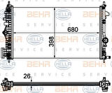 Mahle-Knecht-Behr CR1103000P Motor Su Radyatörü Otomatik Insignia A20DTH A20Dtr 1300290