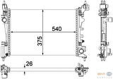 Mahle-Knecht-Behr CR1182000P Radyatör Corsa D 1.2-1.2 LPG-1.4-1.4 LPG 10 540X375X26 1300312