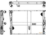 Mahle-Knecht-Behr CR1711000P Motor Su Radyatörü Premium Line BMW E81 E82 E87 E88 E90 E92 E93 E83 17117542199