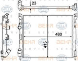 Mahle-Knecht-Behr CR20000S Radyatör Clio II 1.5DCI AC Klimasız Mek 480X415X23 7700436916