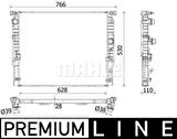 Mahle-Knecht-Behr CR2198000P Motor Su Radyatörü Premium Line BMW B48 G30 F90 G31 G32 G11 G11 17118743664