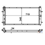 Mahle-Knecht-Behr CR398000S Motor Radyatörü Transporter T4 2.4 2.5TDI 701121253K
