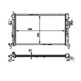 Mahle-Knecht-Behr CR422000S Motor Su Radyatörü Brazing Y13Dt Z13Dt Z13DTH Corsa C Tigra B 1300259