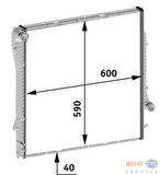 Mahle-Knecht-Behr CR573000P Radyatör BMW E53 X5 3.0D 03 17111439102