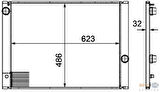 Mahle-Knecht-Behr CR580000P Motor Su Radyatörü BMW M54 B22 B25 B30 N62 B40 B44 B48 E60 E63 E64 E64 1711.7.534.904
