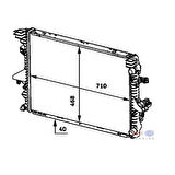 Mahle-Knecht-Behr CR583000P Motor Radyatörü Transporter T5 2.5TDI AXD AXE Blj Bnz Bpc 03-08 7H0121253J