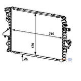 Mahle-Knecht-Behr CR585000P Motor Radyatörü Premium Transporter T5 1.9TDI Klimalı Manuel 04- 7H0121253K