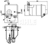 Mahle-Knecht-Behr CRT125000S Yedek Su Deposu BMW N62 B44 B48 X5 E53 Range Rover 3 L322 3.0D 02-12 Range Rover 3 L322 4.4 02-04 17137501959