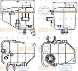 Mahle-Knecht-Behr CRT126000S Radyatör Yedek Su Deposu W203 00-07 Cl203 02-08 S203 02-07 C209 02-09 A209 02-9 2035000049