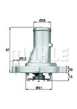 Mahle-Knecht-Behr TI6887D C50487 Termostat Komple Palio 97 Doblo 00 1.2Ie 75Hp 87 C 7545958