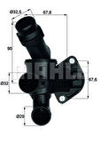 Mahle-Knecht-Behr TI787 Termostat Komple A4 Avant 05-08 A6 Avant 05-11 Exeo 09-14 87C Bwe Bul Bgb Bwt 06D121111G