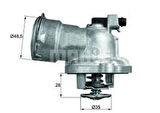 Mahle-Knecht-Behr TM2887 Termostat 87 CC Elektrikli W204 07-14 S204 07-14 C219 05-10 W211 05-08 W221 05-12 6422002115