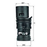 Mahle-Knecht-Behr TO775 Termostat BMW X3 E83 N52 N52 17113438717
