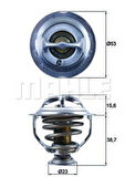 Mahle-Knecht-Behr TX12395D Termostat Audi A3 8P1 95C 06J121113A