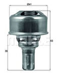 Mahle-Knecht-Behr TX16685D Termostat Accent Era 1.5 CRDI 2006-Cerato 1.5 CRDI 2006-Rio 1.5 CRDI 2004- 255002A050