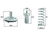 Mahle-Knecht-Behr TX18380D Termostat 80-95C Golf V VI Jetta III IV Polo Scirocco Tiguan Touran A1 Fabia Ibiza V Alhambra 1.4TSI TFSI 08- 03C121110L