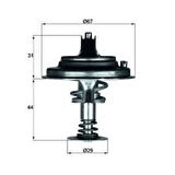 Mahle-Knecht-Behr TX2680D1 Termostat 80C-W124-W126-W139 A1162000315