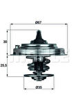 Mahle-Knecht-Behr TX3080D Termostat 80C Azz Bdl Bmj Cayenne A3 TT 3.2 V5 22121113
