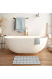 MAİN SHOP Katlanabilir Aqua Luxe Vantuzlu Yumuşak Banyo Paspası 45 x 70 Cm