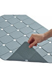 MAİN SHOP Banyo Paspası Büyük Tahliye Delikleri  Makine Yıkanabilir Katlanabilir Küvet Paspası 45 x 70 Cm