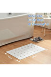 MAİN SHOP Banyo Paspası Büyük Tahliye Delikleri  Makine Yıkanabilir Katlanabilir Küvet Paspası 45 x 70 Cm