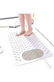 MAİN SHOP 1 Adet Vantuzlu Banyo ve Duş Kaydırmazı Duşa Kabin Küvet İçi Vantuzlu Banyo Paspası 36 X 69,5 cm