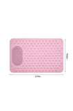 MAİN SHOP 1 Adet Pembe Renk Banyo Duş Ve Küvet Kaydırmazı Vantuzlu Paspas 36 X 69,5 cm