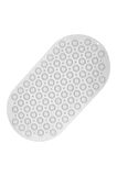 MAİN SHOP 1 ADET BEYAZ Duşa Kabin Banyo & Duş Kaydırmazı & Küvet Paspası Vantuzlu Yapışır Oval Masajlı 37x69CM